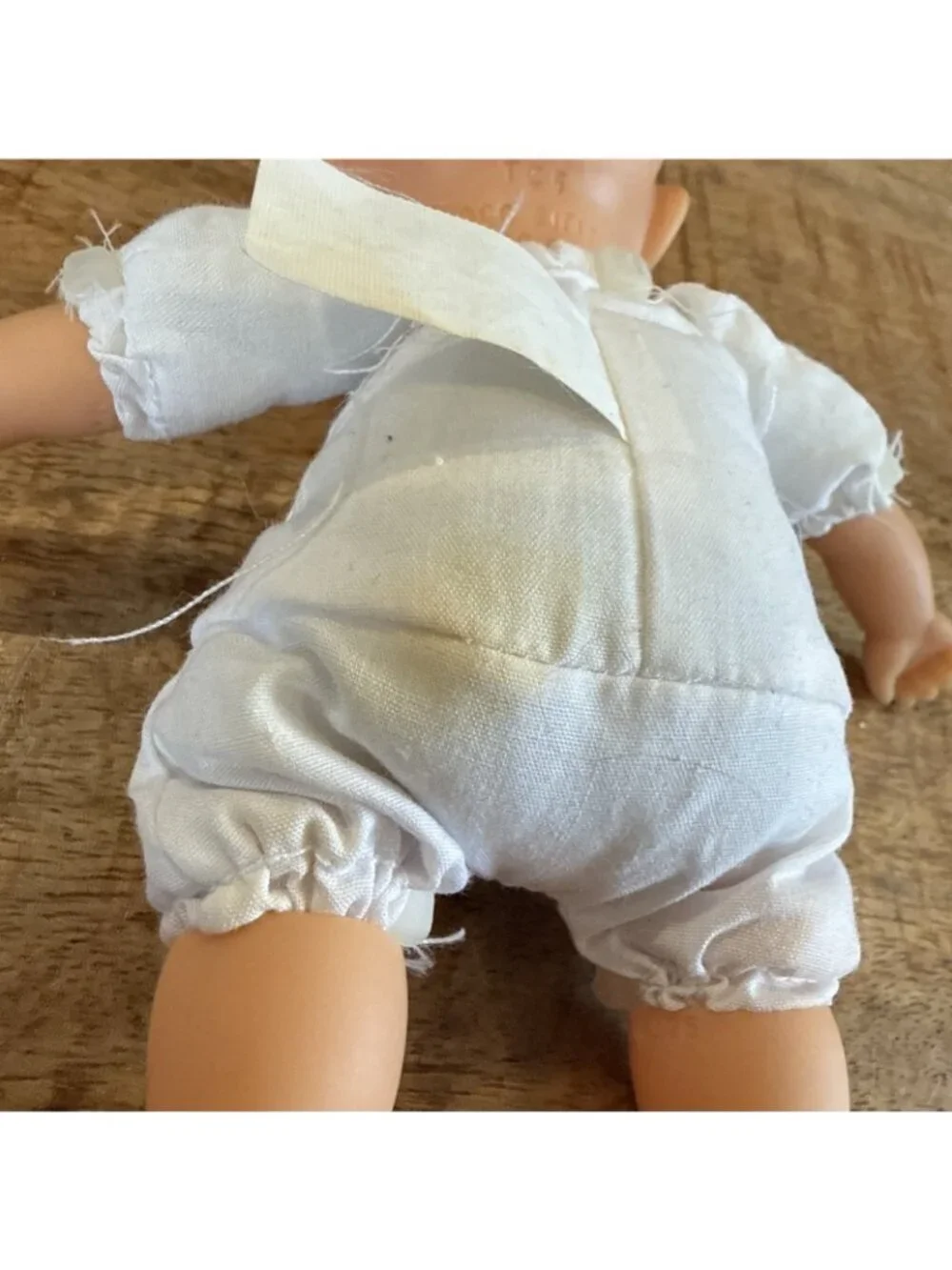 Vintage HK City Toys 6” Doll Blue Eyes Mini Baby Soft Body